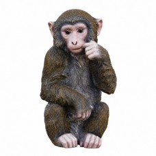 פסל קוף יושב דקורטיבי לבית ולגינה